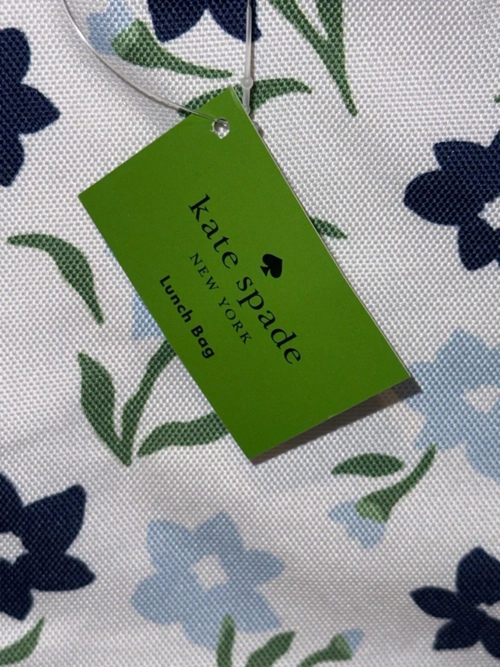 kate spade Floral Lunch Bag Tote in Navy, Light Blue & Green - Picture 4 of 12